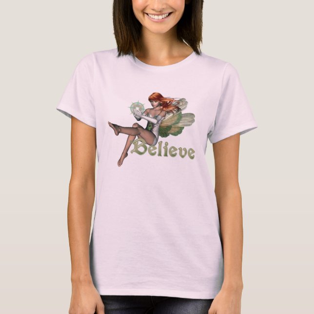 Believe in Fairies - Red Head T-Shirt (Front)