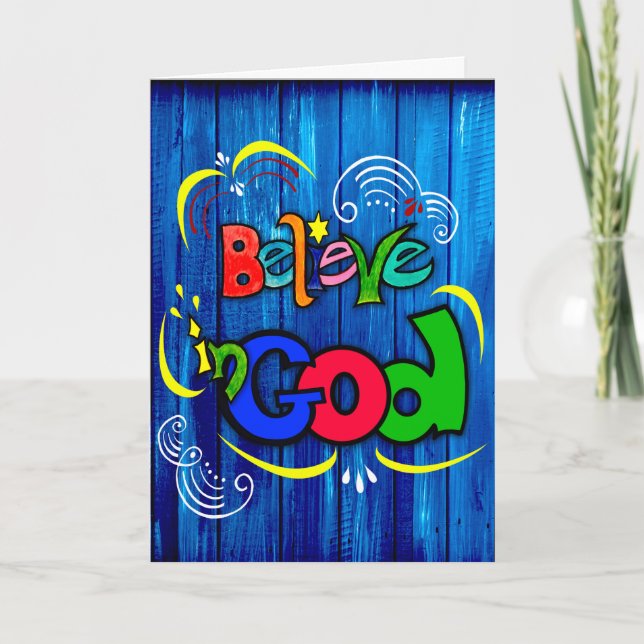Believe in God Card (Front)