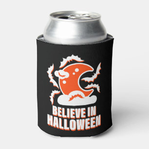 Believe In Halloween Can Cooler