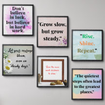 “Believe in Hard Work” – Motivational Peel & Stick