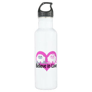 Believe in Love! Cute Yetis 710 Ml Water Bottle