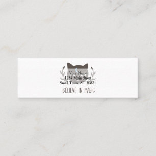 Believe in magic - Choose background color Mini Business Card