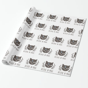 Believe in magic - Choose background colour Wrapping Paper