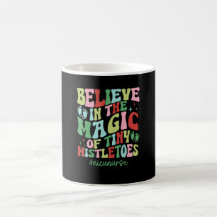 Believe In Magic of Tiny Mistletoe Christmas PEDS Coffee Mug