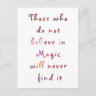 Believe in Magic Postcard
