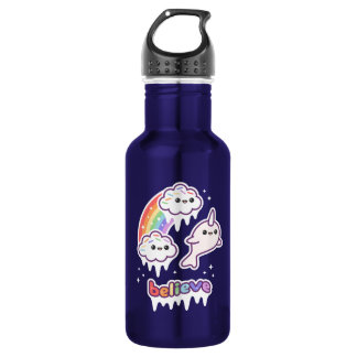 Believe in Narwhals 532 Ml Water Bottle