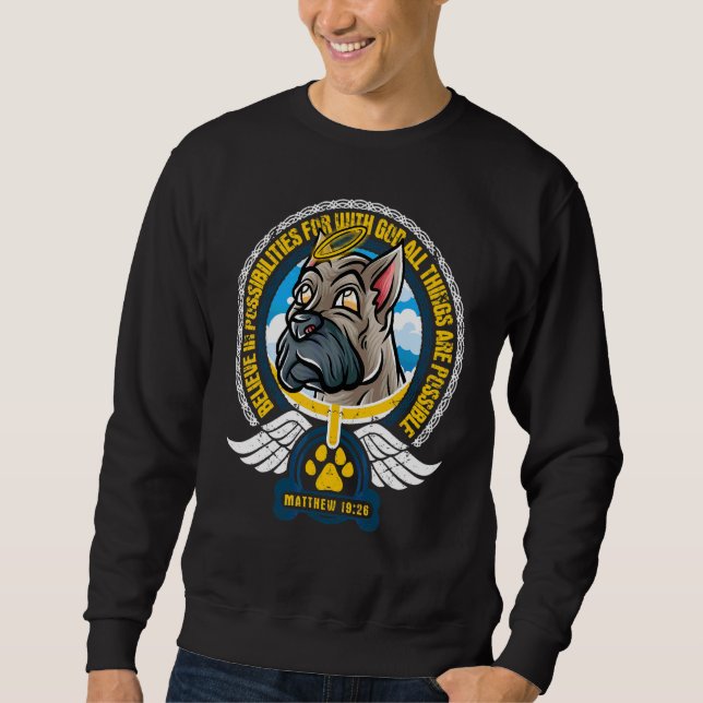 Believe In Possibilities Christian God Bible Cane  Sweatshirt (Front)