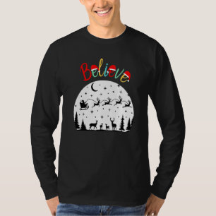 Believe in Santa Believe in Christmas Santa's Sl T-Shirt