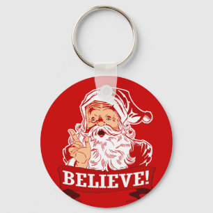 Believe In Santa Claus Key Ring