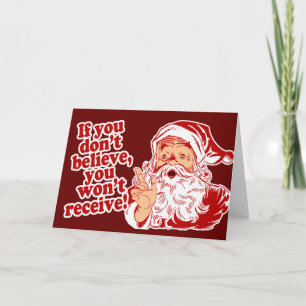Believe in Santa Holiday Card