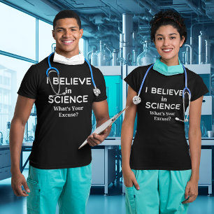 Believe in Science What's Your Excuse Vaccinated T-Shirt