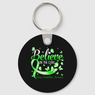 Believe In The Cure Brain Disabilities Awareness B Key Ring