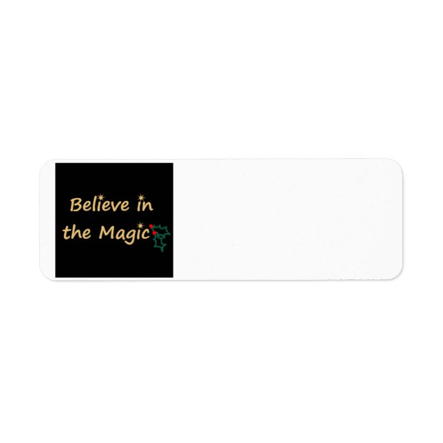 Believe in the Magic (Cat) Label by RoseWrites (Front)