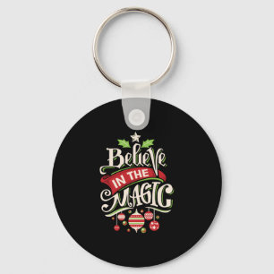 believe in the magic christmas key ring