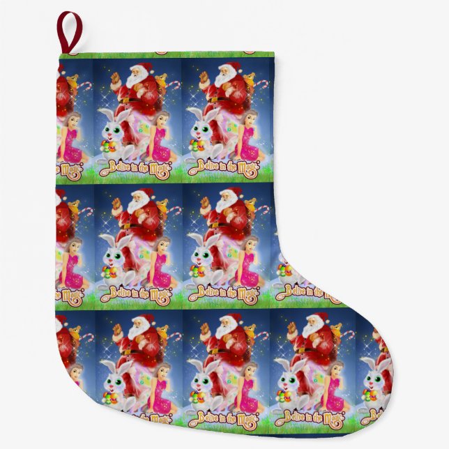 Believe in the Magic Christmas Stocking (Front)