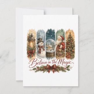 Believe in the Magic Christmas Thank You Card