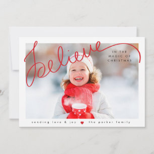 believe in the magic holiday card