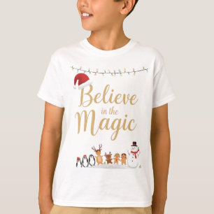 Believe in the Magic Kids Christmas T-Shirt