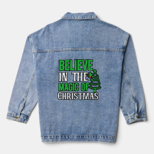 Believe in The Magic Of Christmas-82077 Denim Jacket