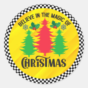 Believe in The Magic Of Christmas-82309 Classic Round Sticker