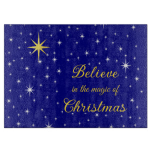 Believe in the Magic of Christmas Cutting Board