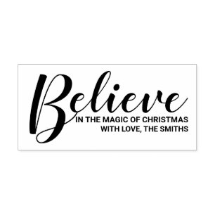 'Believe in the magic of Christmas' Festive Self-inking Stamp