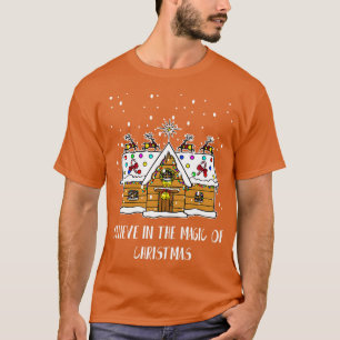 Believe In The Magic Of Christmas  Funny Santa Chr T-Shirt