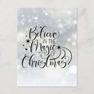 Believe In The Magic Of Christmas Postcard