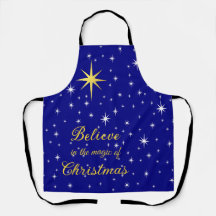 Believe in the Magic of Christmas Print Apron