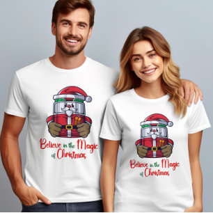 Believe in the magic of Christmas Santa Claus T-Shirt