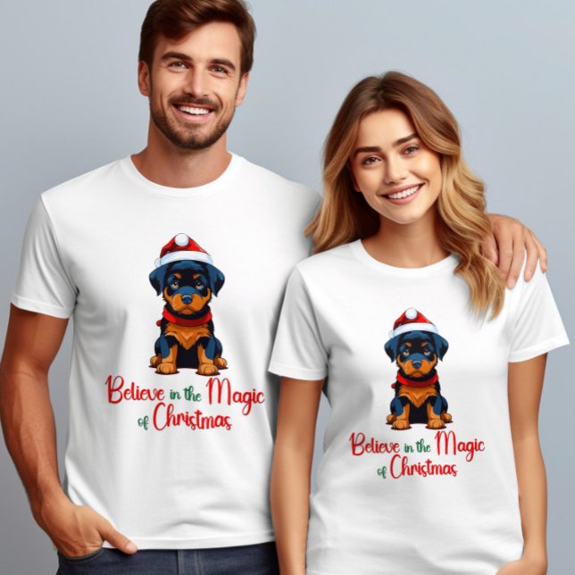 Believe in the magic of Christmas Santa Dog T-Shirt (Creator Uploaded)