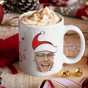 Believe In The Magic Of Christmas   Santa Photo  Coffee Mug