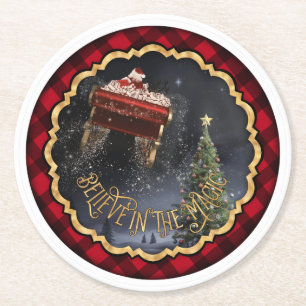 Believe in the Magic Round Paper Coaster