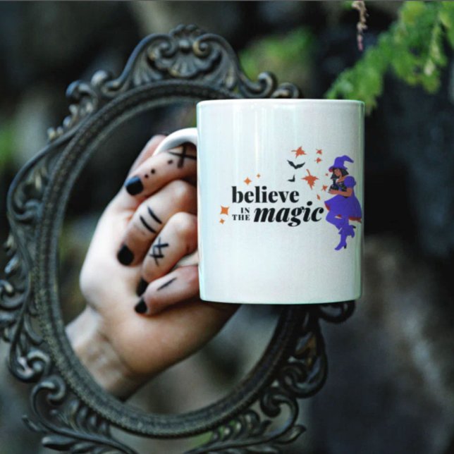 Believe in the Magic Witch Halloween Coffee Mug (Believe in the Magic Witch Halloween Coffee Mug)