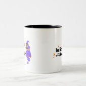 Believe in the Magic Witch Halloween Two-Tone Coffee Mug (Center)