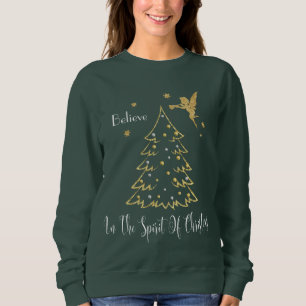 BELIEVE IN THE SPIRIT OF CHRISTMAS WOMEN'S SWEATSHIRT