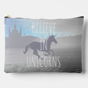 Believe in Unicorns Whimsical Accessory Pouch