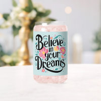 Believe in Your Dreams Floral Whimsical Art