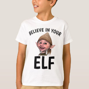 BELIEVE IN YOUR ELF Funny Boys T-shirts
