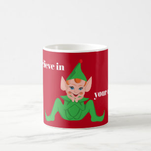 Believe in Your Elf Holiday Hot Cocoa Mug