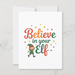 Believe In Your Elf Postcard