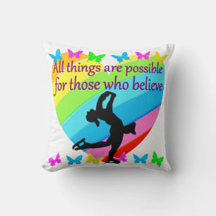 BELIEVE IN YOUR FIGURE SKATING DREAMS CUSHION