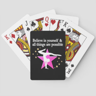 BELIEVE IN YOUR GYMNASTICS GOALS AND DREAMS PLAYING CARDS