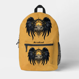 Believe in Yourself, a lettering Printed Backpack