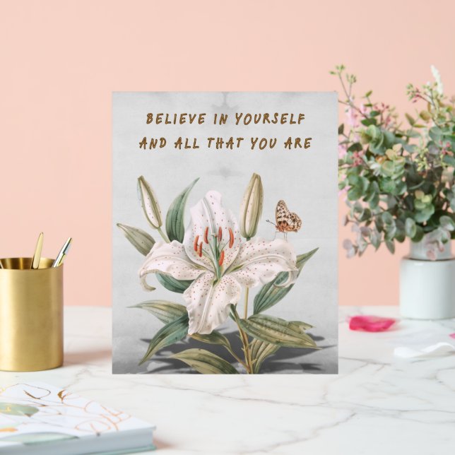 Believe In Yourself Acrylic Sign (Wedding)