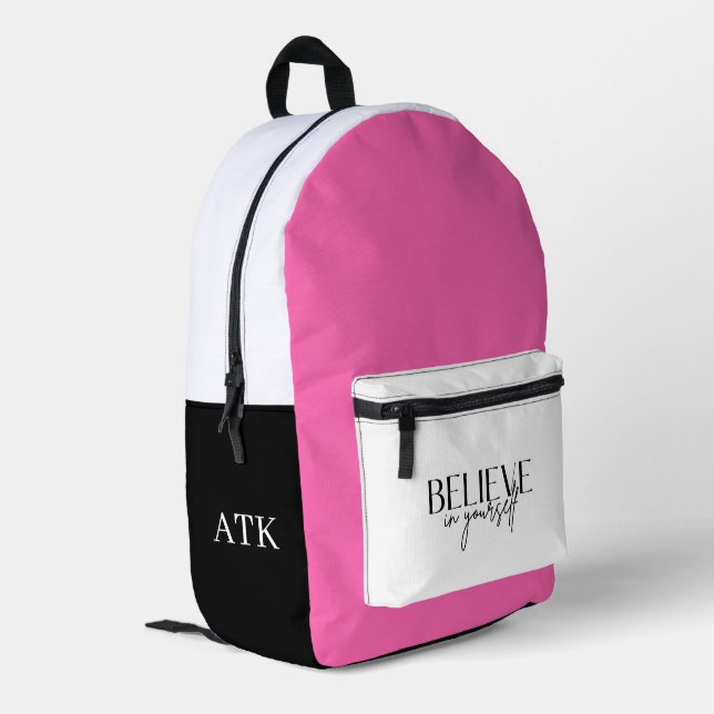 Believe In Yourself Backpack (Back Corner Left)
