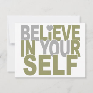 BELIEVE IN YOURSELF custom invitation