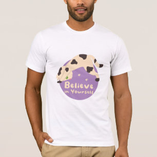 Believe in Yourself Kawaii Cat Doing Yoga Poses  T-Shirt