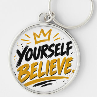 Believe in yourself key ring