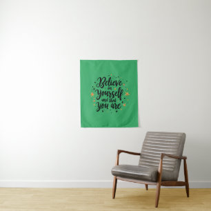 Believe in Yourself Motivational Quote Design   Tapestry